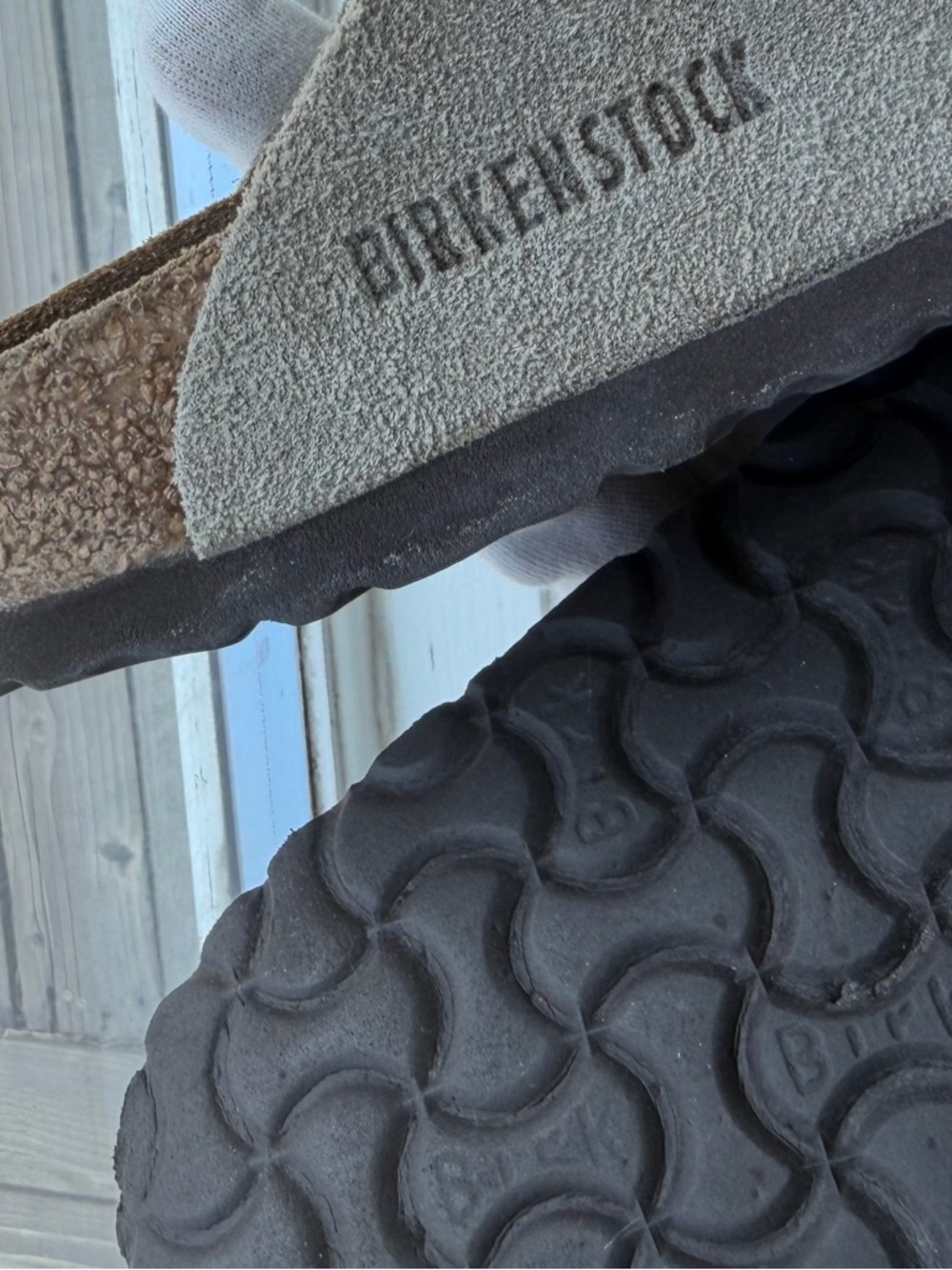Birkenstock Taupe Boston Clogs - Picture 5 of 11